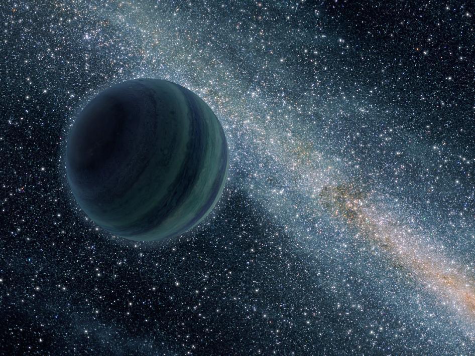 Espace - Vue d'artiste de la 9ème planète de notre système solaire © NASA