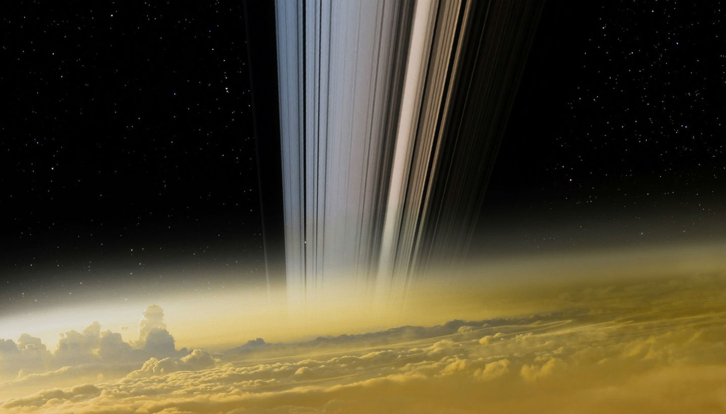 Illustration des derniers instants de Cassini © C&E