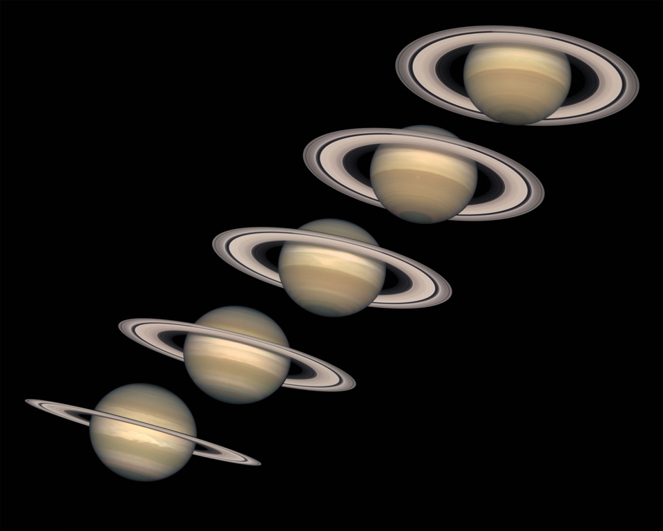 Changements saisonniers sur Saturne © Hubble Heritage
