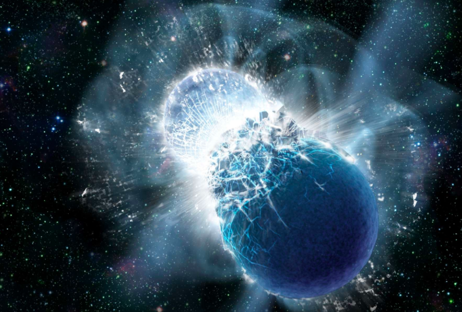 Fusion de deux étoiles à neutrons © SkyWorld Digital