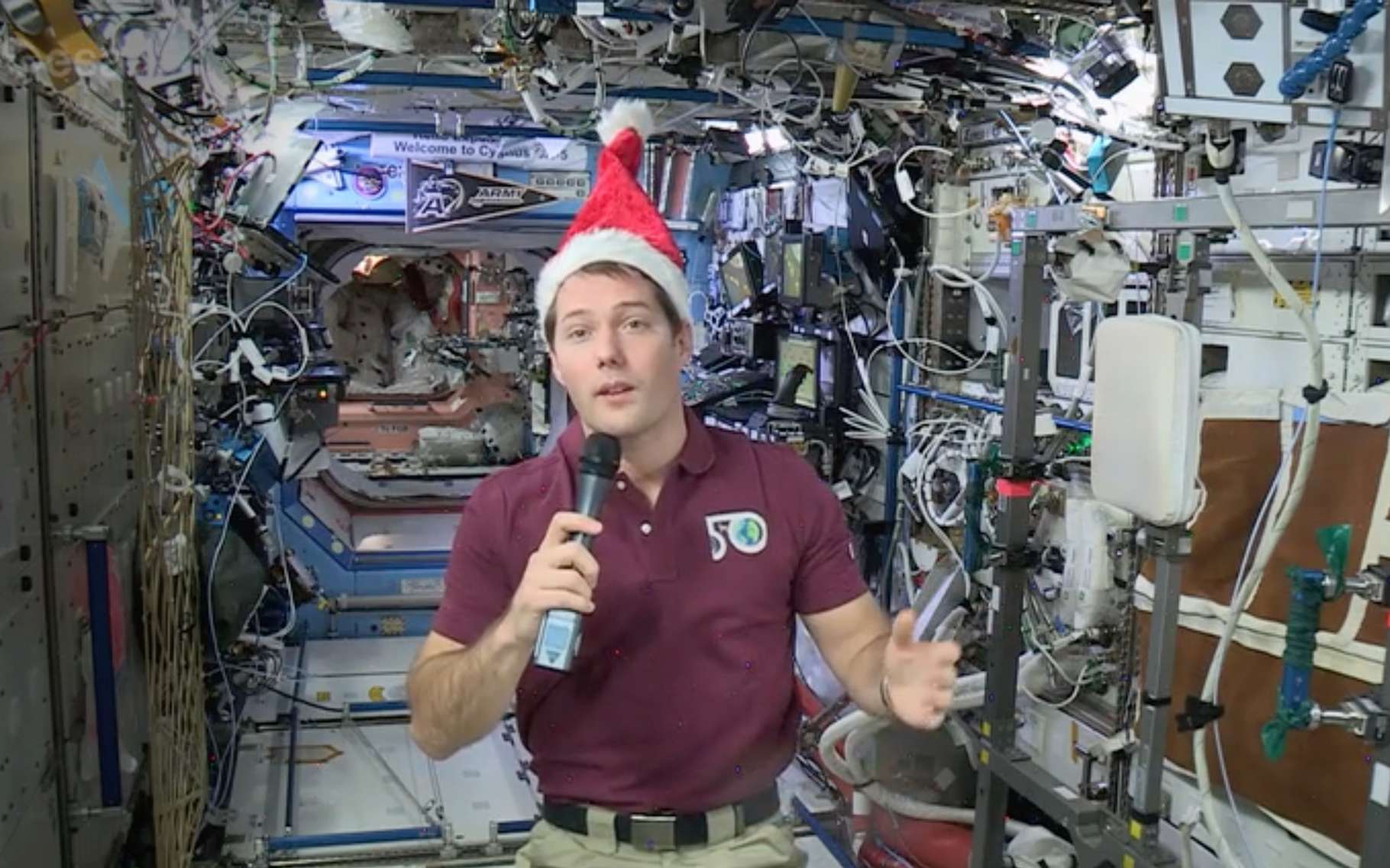 Thomas Pesquet fête Noël à bord de l'ISS © FuturaSciences