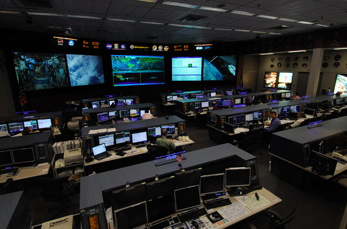 Le centre de contrôle de Houston © NASA